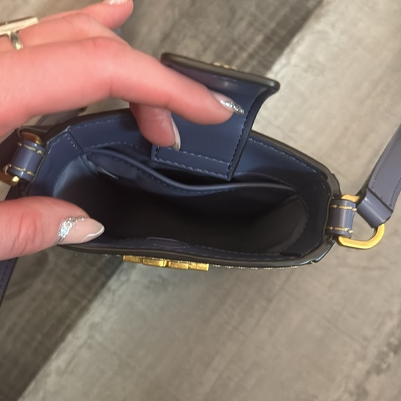 Tory Burch Britten Smooth Phone Crossbody in Dark Lotus,  NWT $328 Value - Picture 7 of 9